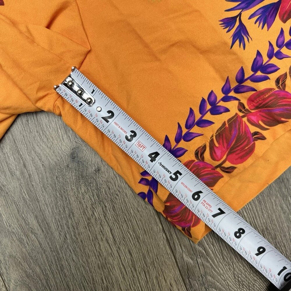 Adidas x Farm Rio Premium Shorts Size XS Womens Bright Orange Tropical Vacation - Picture 8 of 10
